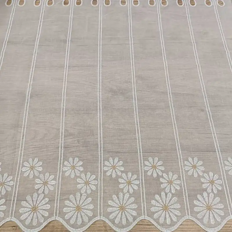 Vitrázs függöny Margarétás 45cm