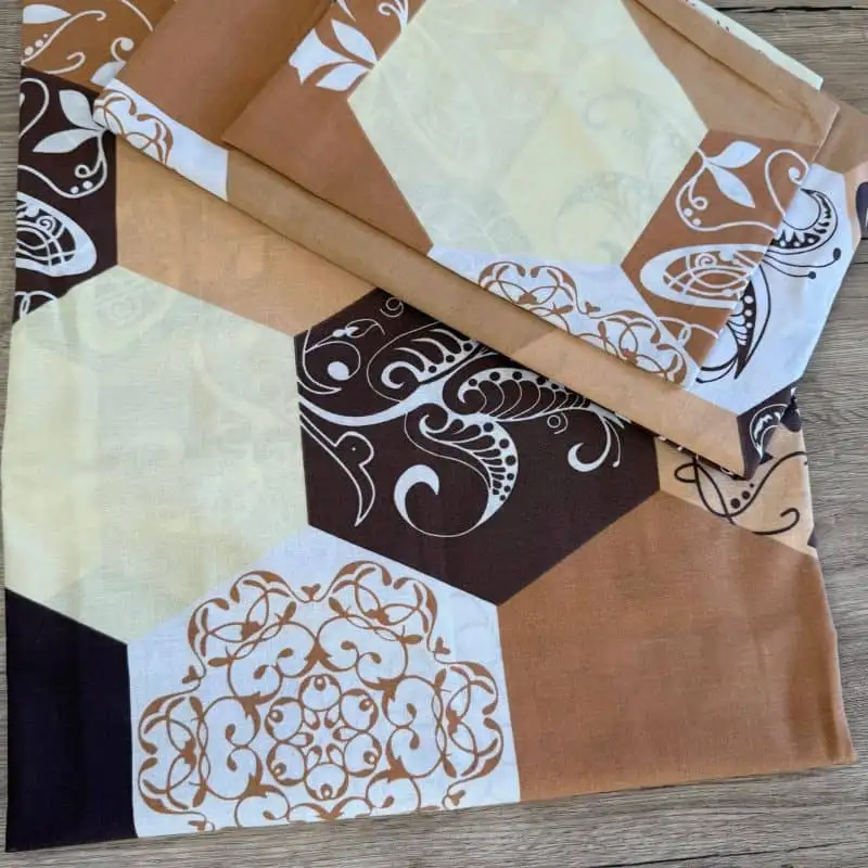 Vászon ágyneműhuzat drapp-barna