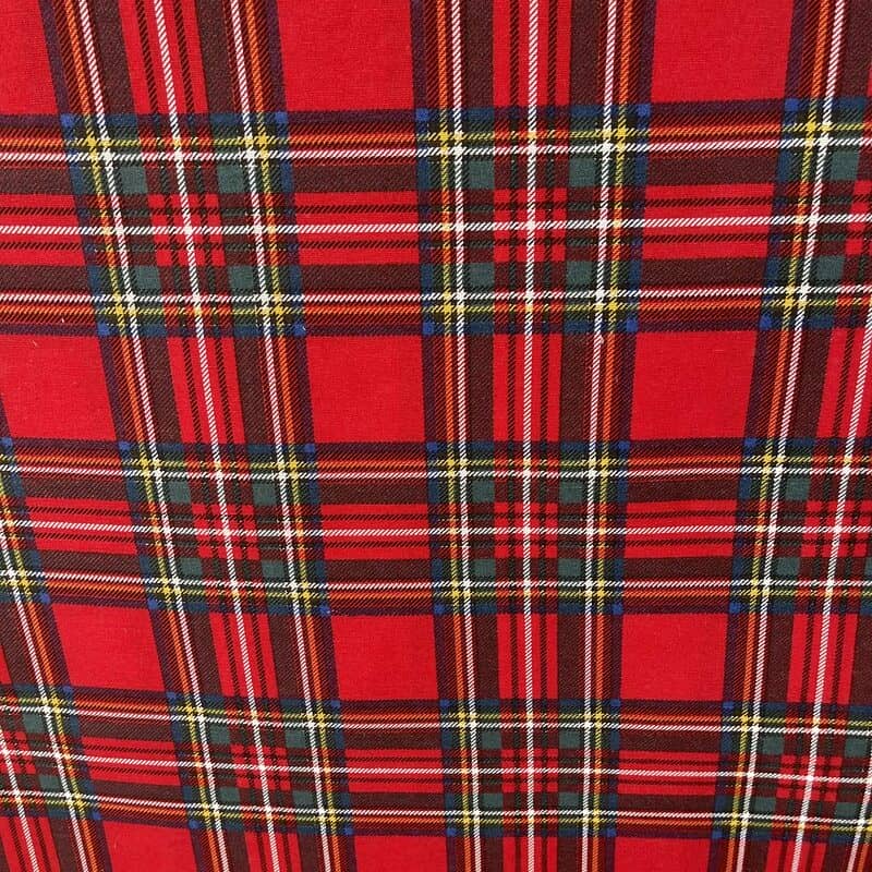 Skót kockás loneta vászon