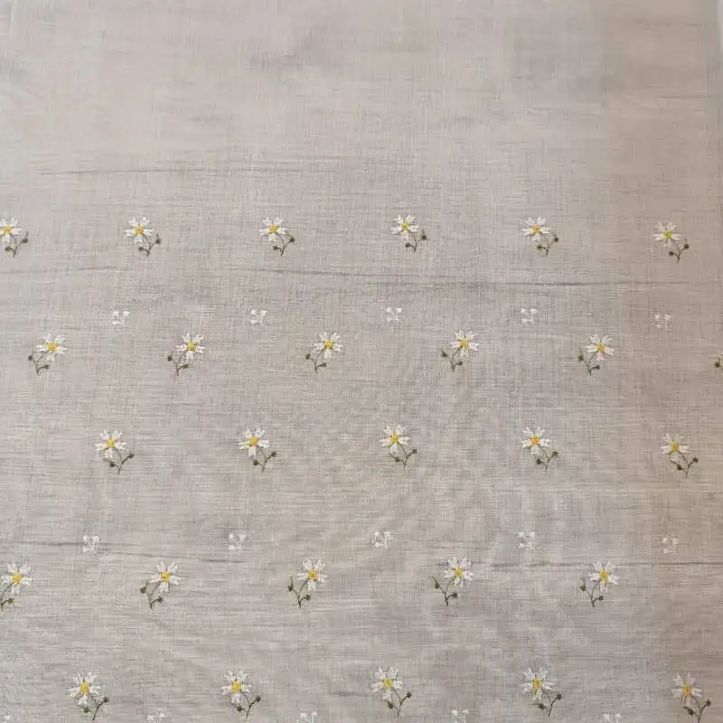 Kamilla virágos vitrázs függöny 60cm