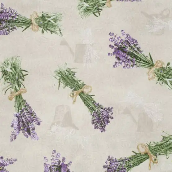 Loneta vászon levendulás