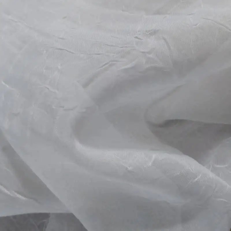 Gyűrt voile fehér 300cm