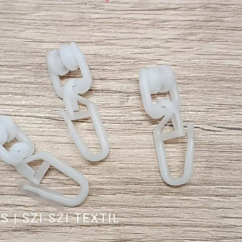 Műanyag görgő kampóval I-profilhoz fehér