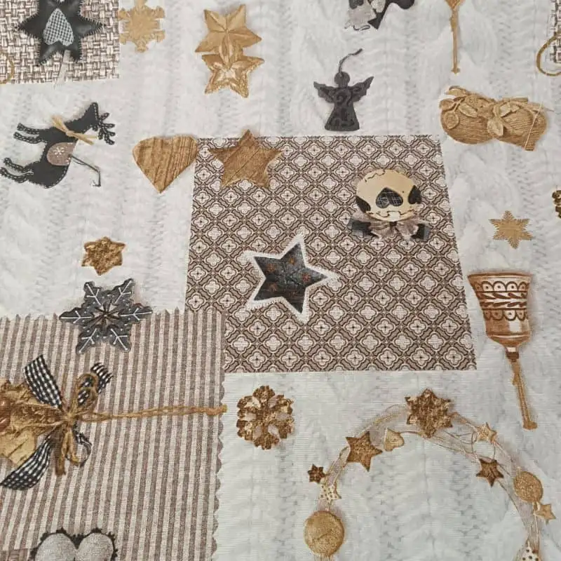 Karácsonyi mintás loneta vászon