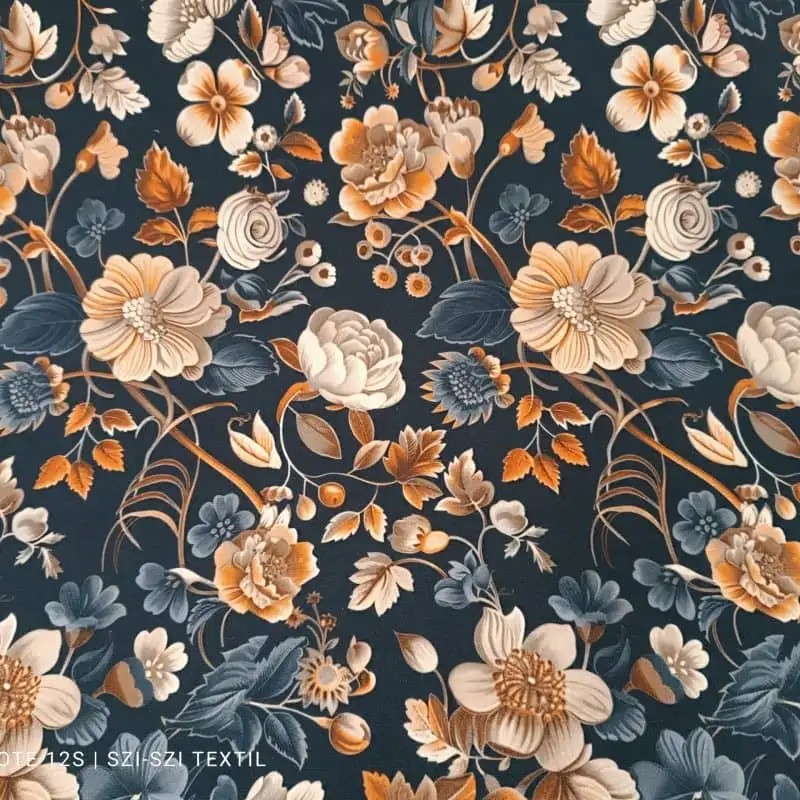 Barbie anyag mintás virág