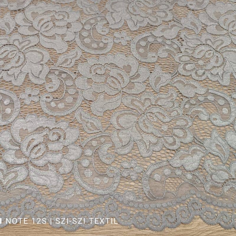Csipke rugalmas ezüst szürke
