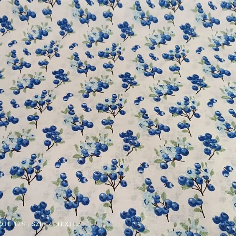 Pamutvászon áfonyás