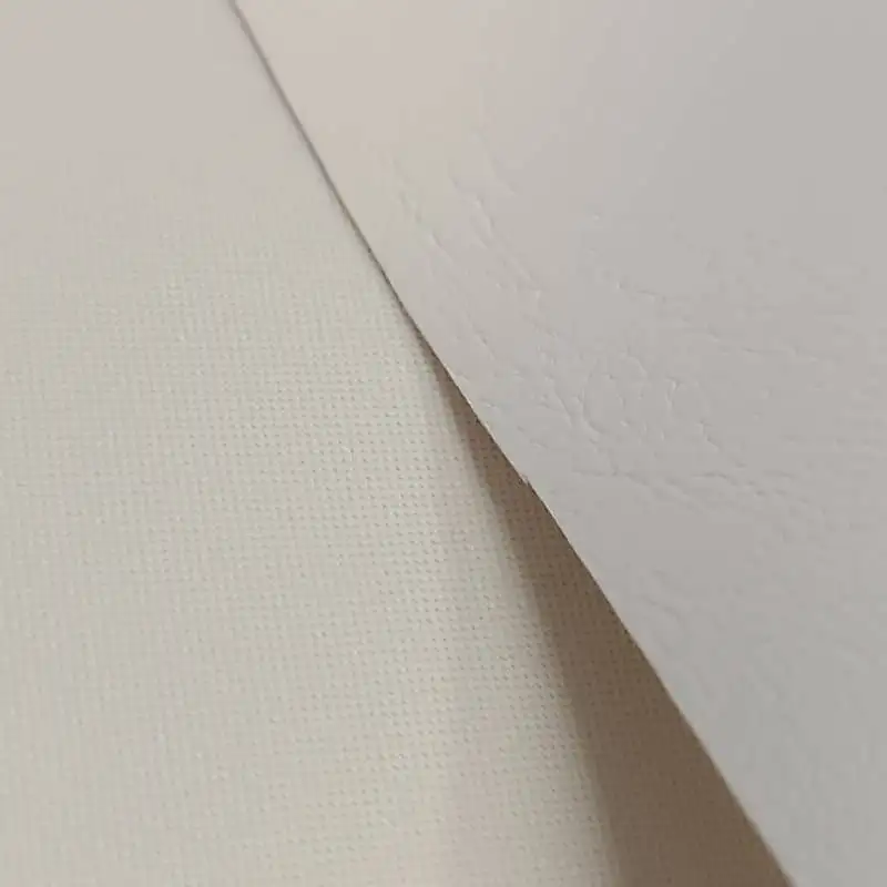 Ruházati textil műbőr tört fehér