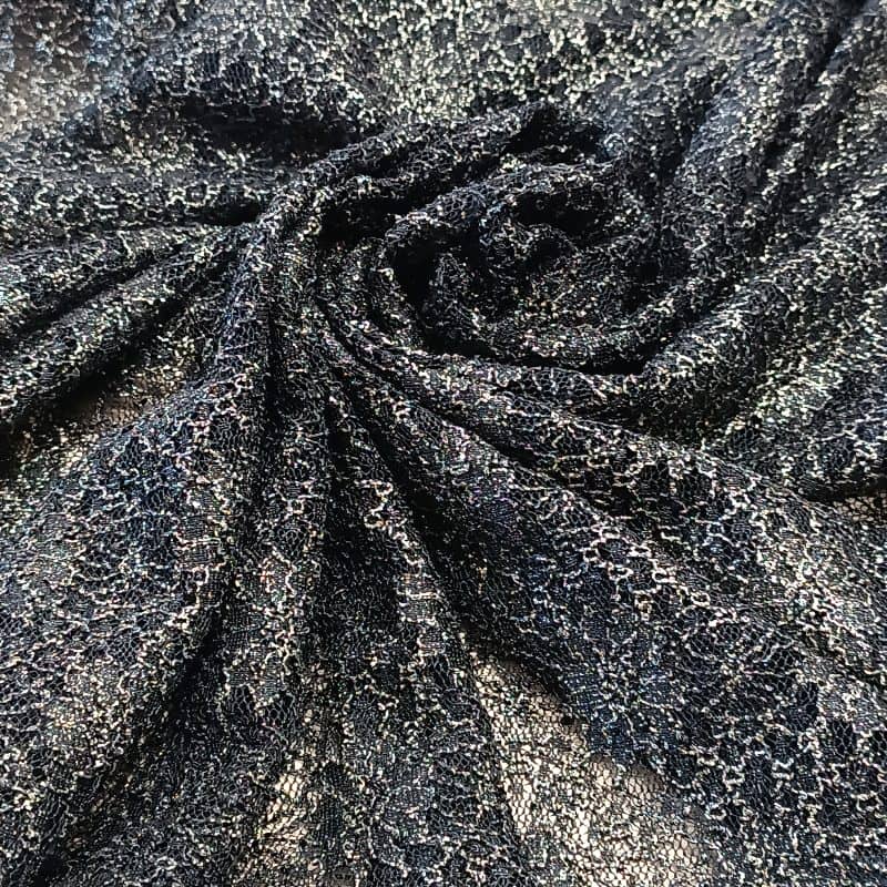 Csipke rugalmas fekete-arany