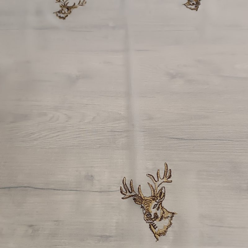 Hímzett szarvas mintás függöny 295cm