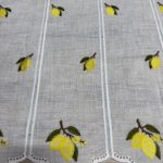 Citrom mintás vitrázs függöny 60cm