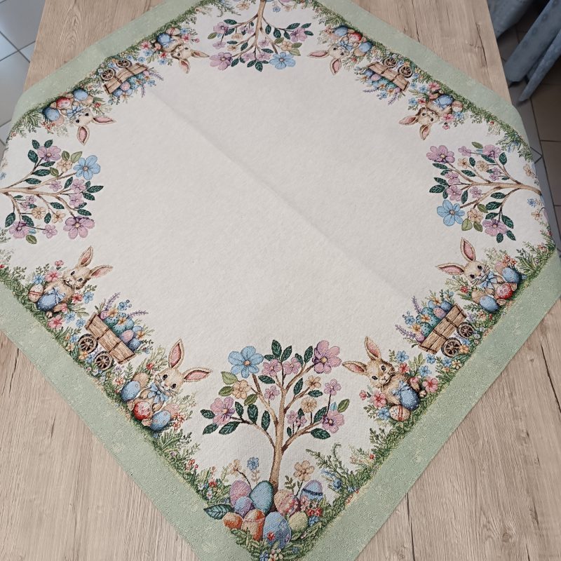 Gobelin asztalközép nyuszis