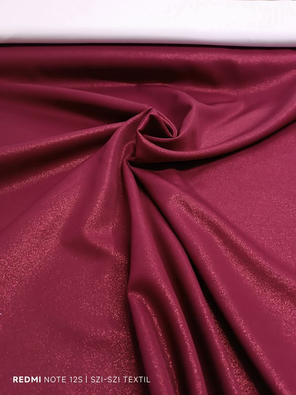 Barbie anyag csillogós bordó