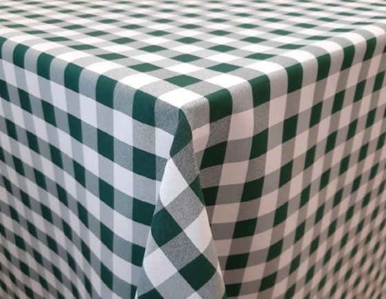 Kockás panama zöld-fehér kockás