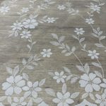 Vasalásmentes Jacquard virágmintás függöny