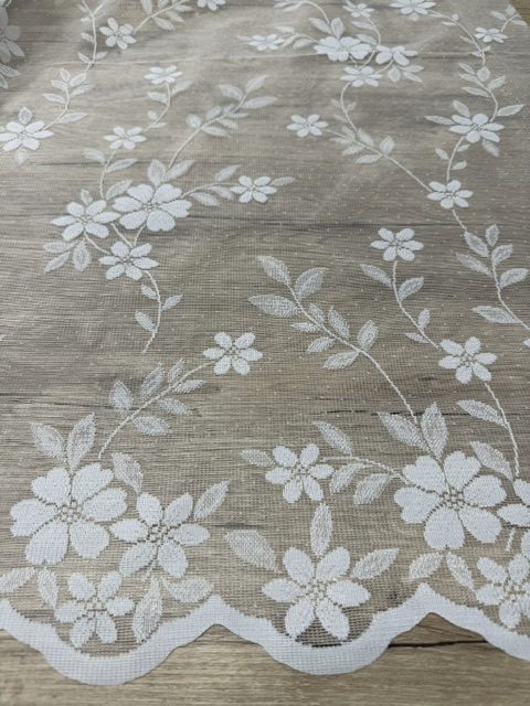 Vasalásmentes Jacquard virágmintás függöny